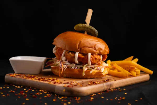 Buffalo Ranch Chicken Burger