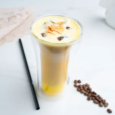 Cold Saffron Latte